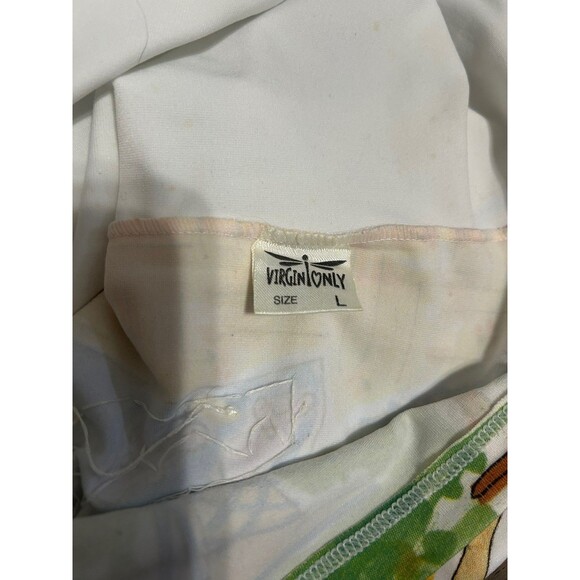 Rare Woman’s Euro Y2K Beaded Embroidered Graphic Cartoon Print Tank Size Large - Picture 7 of 7